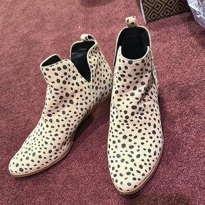 Leopard Print Ankle Boots